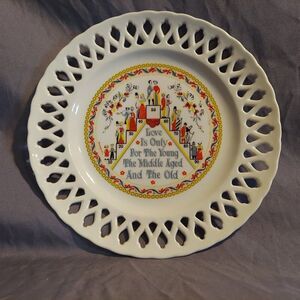 Vintage 1965 BERGGREN TRAYNER Love Is Only Plate -Design 182- Wall Plate